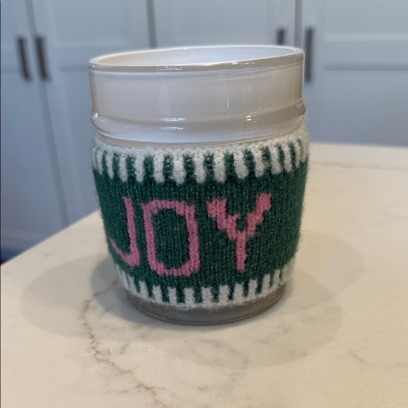 Other - Festive Green and Pink Holiday Candle Holder